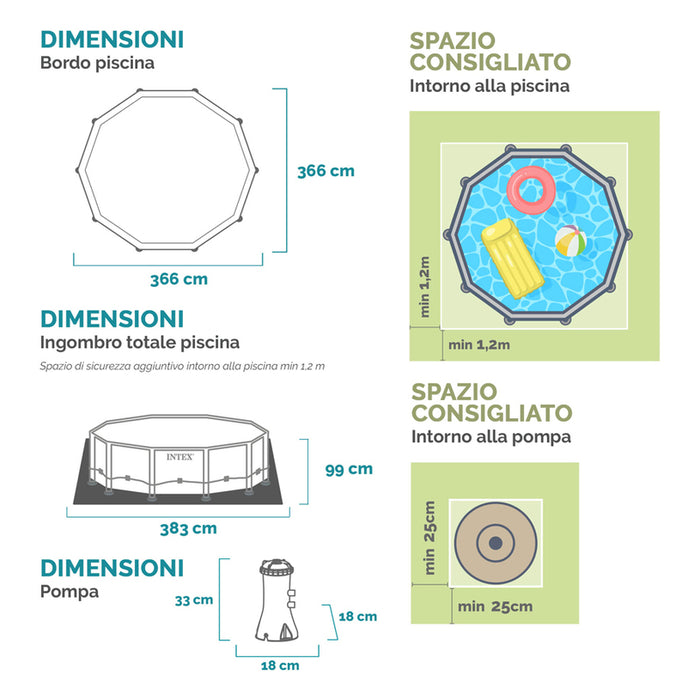 POOL F366X99CM INTEX 26716NP