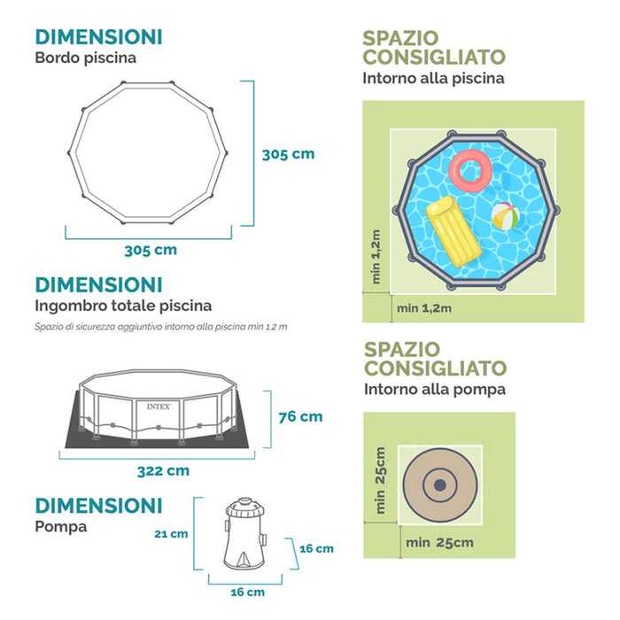 POOL F305X76CM INTEX 28202NP