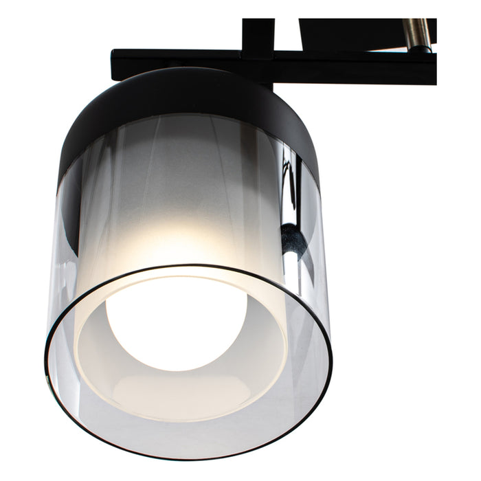 CHANDELIER 2XE27 BLACK INTO BEKY