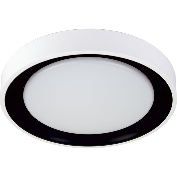 LED CEILING LAMP 12W 4000K Ф26CM WHITE/BLACK INTO VIDA