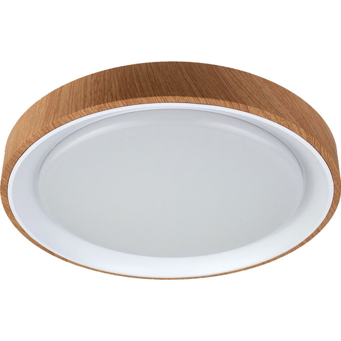 LED CEILING LAMP 24W 4000K F40CM WHITE/WOOD INTO VIDA