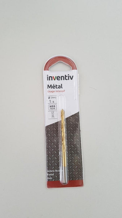 DRILL METAL HSS-TIN Ф5.5 INVENTIV