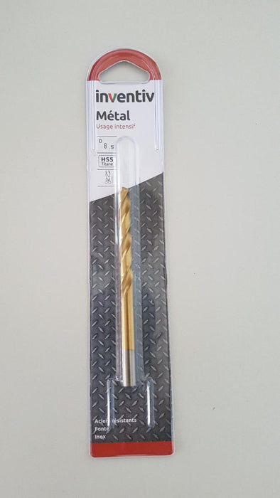 DRILL METAL HSS-TIN Ф8.5 INVENTIV