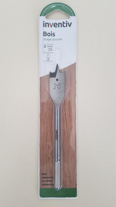 WOOD DRILL F20 FLAT INVENTIV