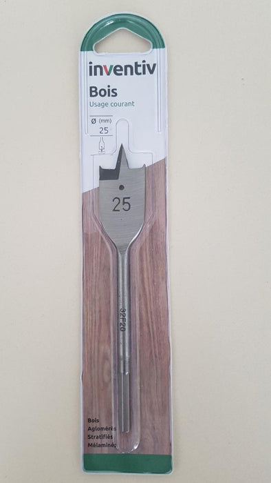 WOOD DRILL F25 FLAT INVENTIV