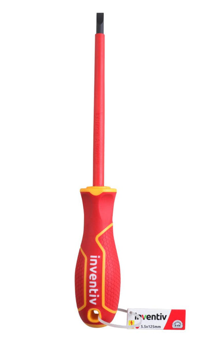 SCREWDRIVER STRAIGHT 1000V 5.5X125MM INVENTIV