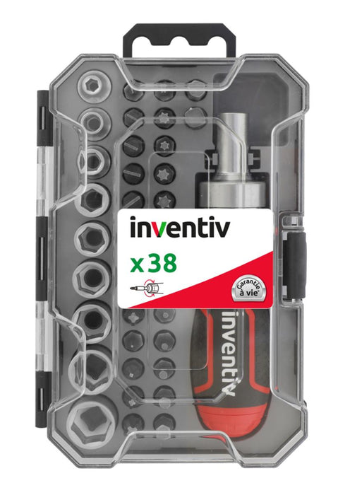 BIT SET WITH SCREWDRIVER 38H. INVENTIV