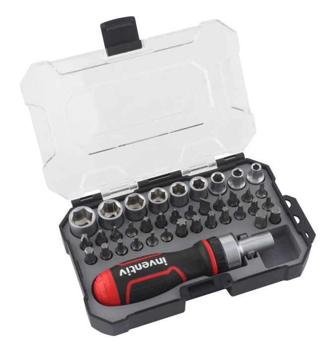 BIT SET WITH SCREWDRIVER 38H. INVENTIV