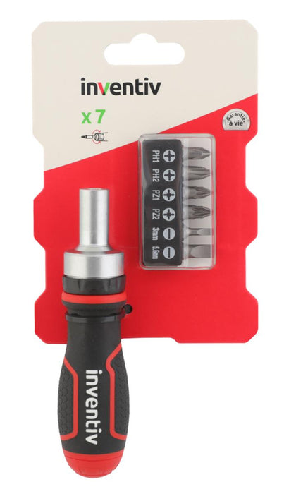 7PC SCREWDRIVER BITS SET INVENTIV