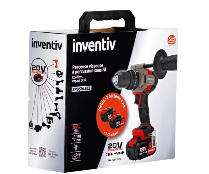 CORDLESS DRILL INVENTIV 20V 140N