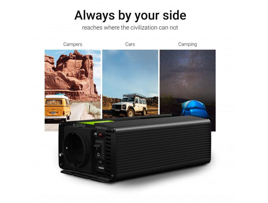 Inverter GREEN CELL 12/220V DC/AC 1500W/3000W Modified sine wave - Инвертори<<<Непрекъсваеми токозахранващи