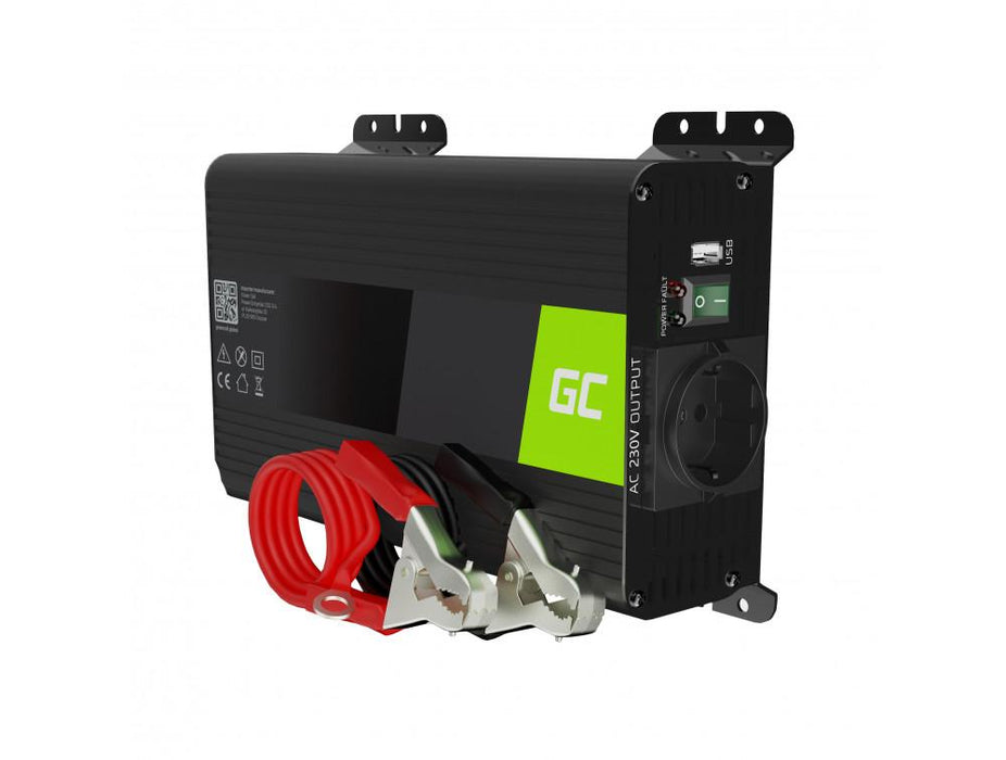 Inverter GREEN CELL 12V 300W/600W Pure Sine Wave - Инвертори<<<Непрекъсваеми токозахранващи устройства<<<ValiAPI