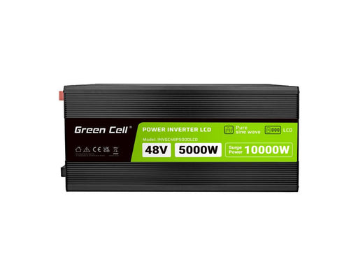 Inverter GREEN CELL 48/220V DC/AC 5000W/10000W INVGCP5000LCD LCD pure sine wave - Инвертори<<<Непрекъсваеми