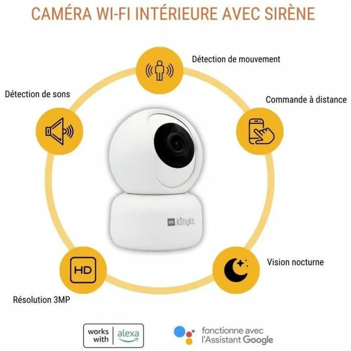 IP camera Konyks CAMINI 2 - Сигурност Удома<<<Дом Градина<<<BigBuy&&&Видеокамери за наблюдение<<<Сигурност Удома<<<Дом
