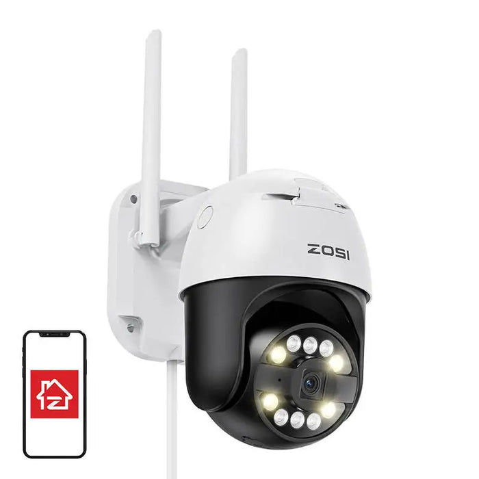 IP Outdoor Camera ZOSI C296 WiFi Pan Tilt 8MP Dual IP66 with 32GB microSD card - IP cameras<<<Smart Home<<<InnproXML