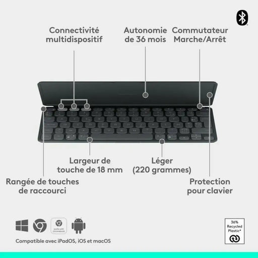 iPad Case + Keyboard Logitech Keys-to-Go 2 - Калъфи за Таблет<<<Електроника Телефони и таблети<<<Компютри|