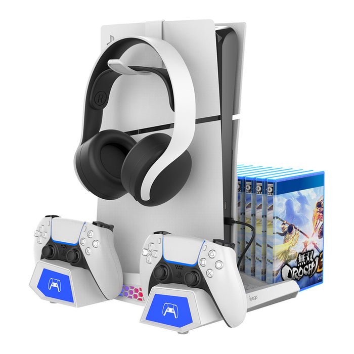 Multifunctional PS5/PS5 Slim console stand iPega PG-P5S023 (white)
