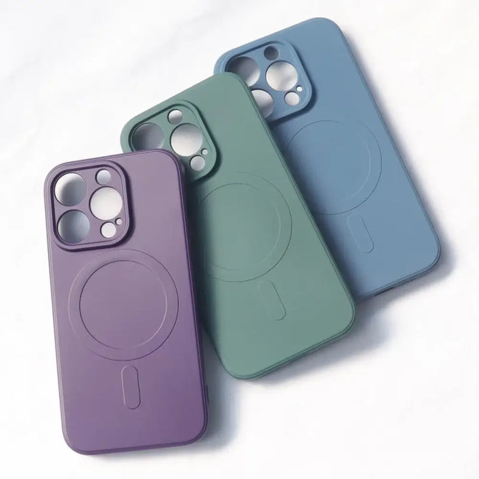 iPhone 14 Plus Silicone Magnetic Case Magsafe - beige - Cell phone cases and covers<<<HurtelXML