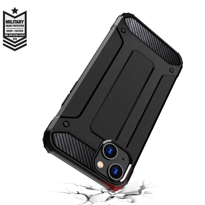 iPhone 15 Hybrid Armor case - black - Cell phone cases and covers<<<HurtelXML