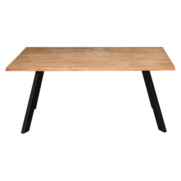 DINING TABLE WITH SOLID OAK TOP IPM BASIC 160X95 CM NATURAL