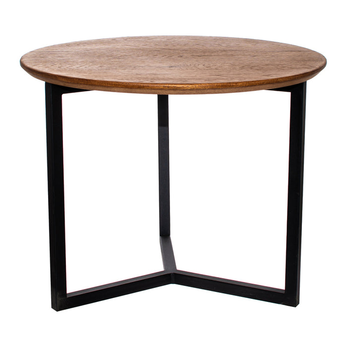 COFFEE TABLE WITH SOLID OAK TOP IPM BASIC D70X42 CM WALNUT
