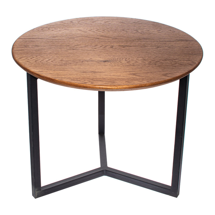 COFFEE TABLE WITH SOLID OAK TOP IPM BASIC D70X42 CM WALNUT