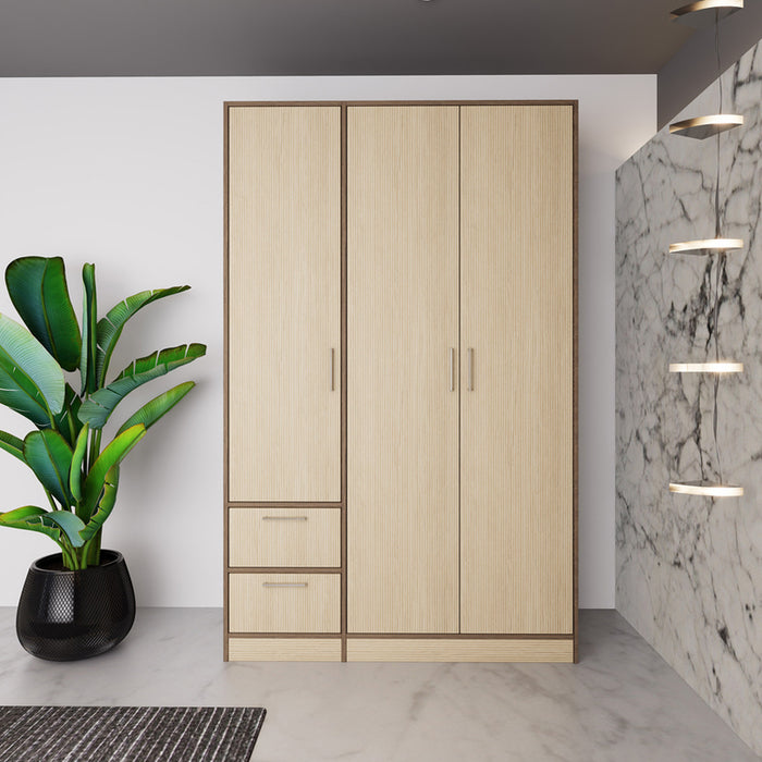 WARDROBE IRIM NOVA WALNUT LINEA/OAK LINEA
