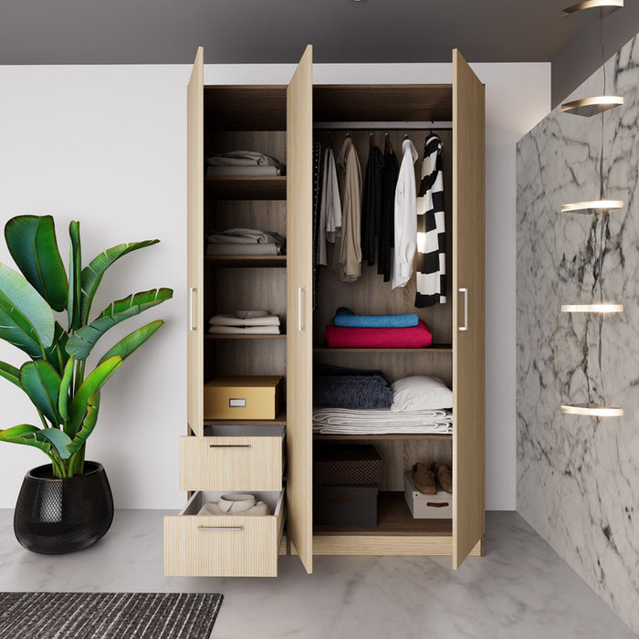 WARDROBE IRIM NOVA WALNUT LINEA/OAK LINEA