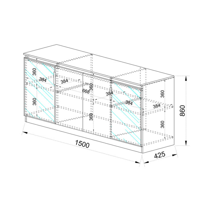 DRAWER IRIM CITY 3093 OAK GERANO/KASHMIR
