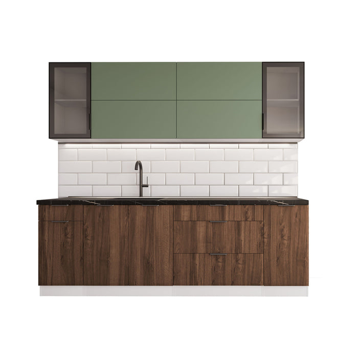 KITCHEN UNIT IRIM DIANA 240 CM GREEN/PACIFIC