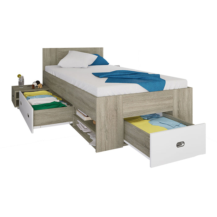 SINGLE MULTIFUNCTIONAL BED IRIM MAKA 90X200 CM.
