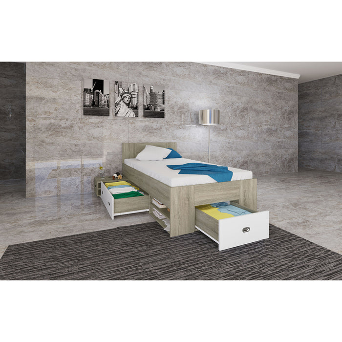 SINGLE MULTIFUNCTIONAL BED IRIM MAKA 90X200 CM.