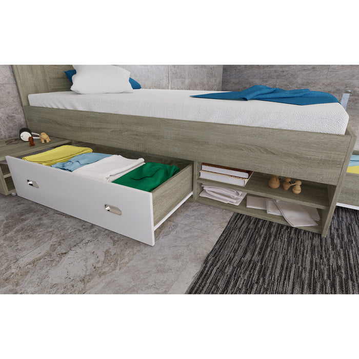 SINGLE MULTIFUNCTIONAL BED IRIM MAKA 90X200 CM.