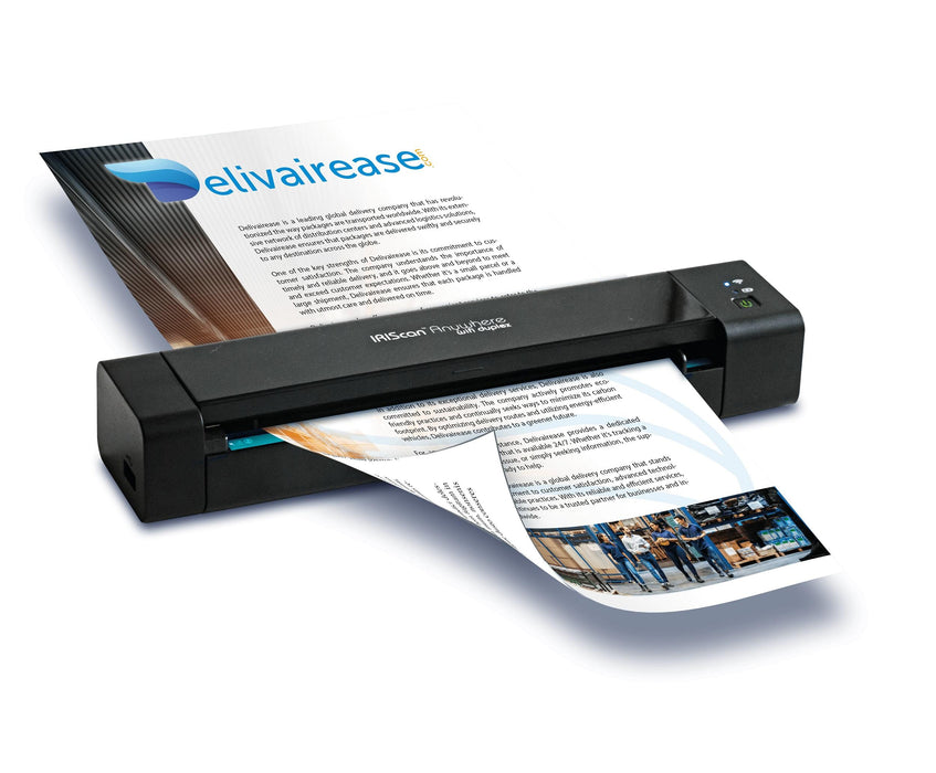 Two-sided portable scanner IRIS IRIScan Anywhere 6 Wifi Duplex, A4, USB-C, Black