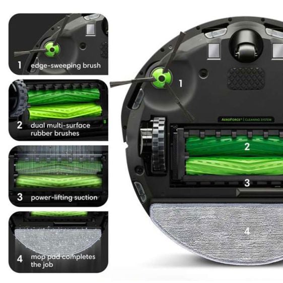 Robot vacuum cleaner iRobot® Combo j5+, 2in1, j557840