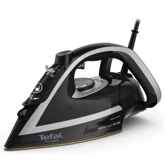 Iron TEFAL Puregliss Shady & Black FV8062E0 - Ютии<<<Уреди за гладене<<<Малки електроуреди<<<TechnoMix&&&Сушилни ютии и