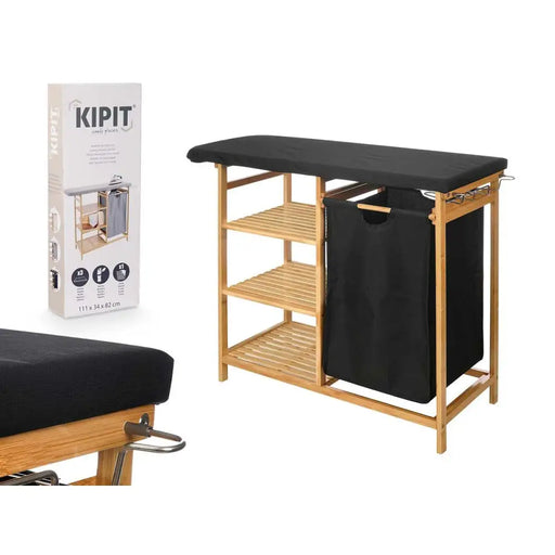 Ironing board Kipit Black Cloth Bamboo - Почистване Прахосмукачки И Гладене<<<Дом Градина<<<BigBuy&&&Сушилни ютии и