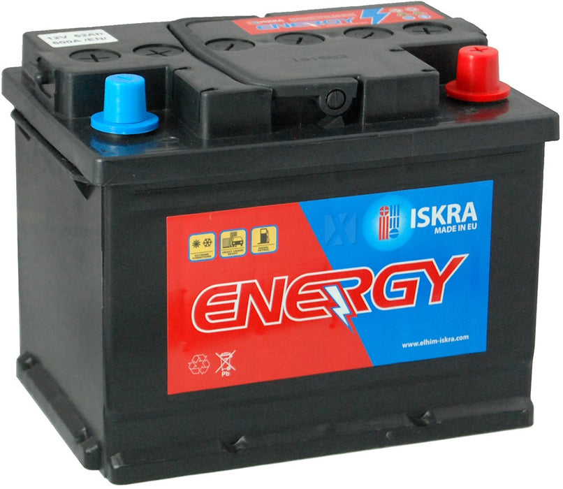 ISKRA ENERGY 62AH 600A R+
