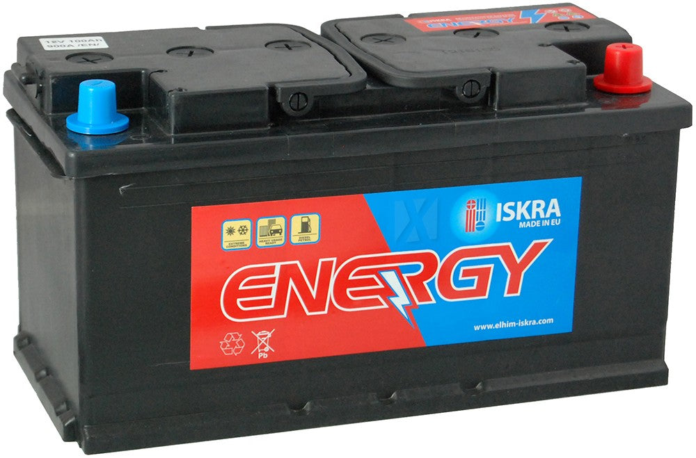 ISKRA ENERGY 100AH 900A R+