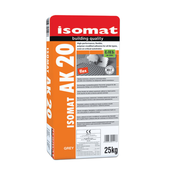 TILE ADHESIVE ISOMAT AK 20 GRAY