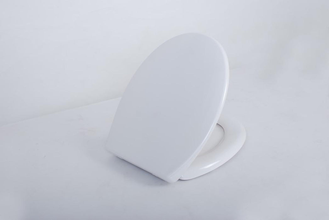 TOILET SEAT SLOWCLIP PVC WHITE