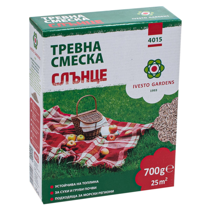 GRASS MIXTURE FOR SUNNY FIELDS 0.7KG, 25M² IVESTO