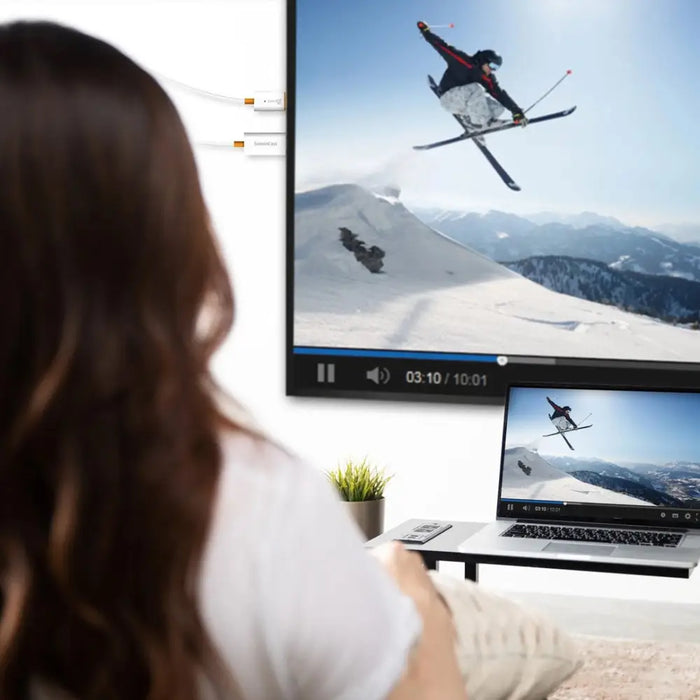 j5create ScreenCast HDMI Wireless Display Adapter Receiver - Mirrors Phone Tablet Laptop to HDTV - Compatible