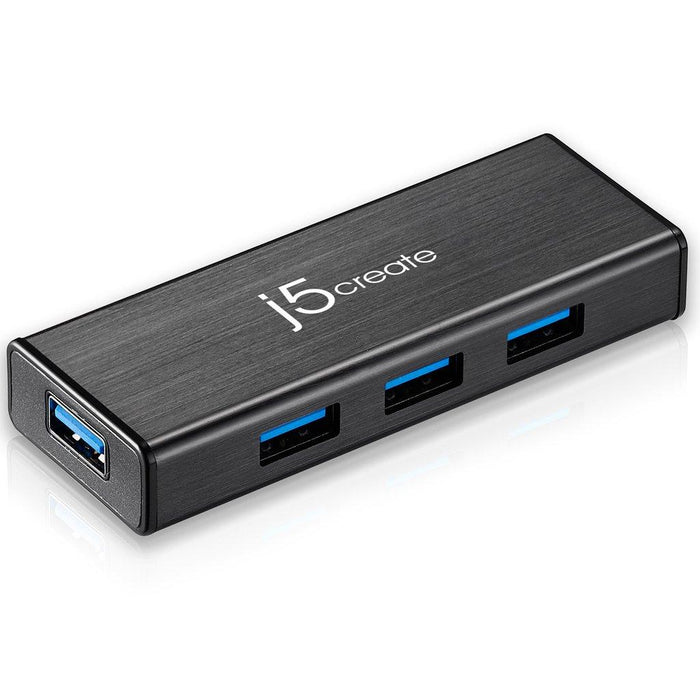 Hub 4-port J5 Create JUH340, USB 3.0, 1:4, Black