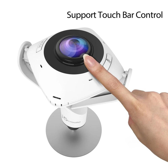Webcam j5create JVCU360 All Around UltraHD, 1080p, microphone, USB, 360°