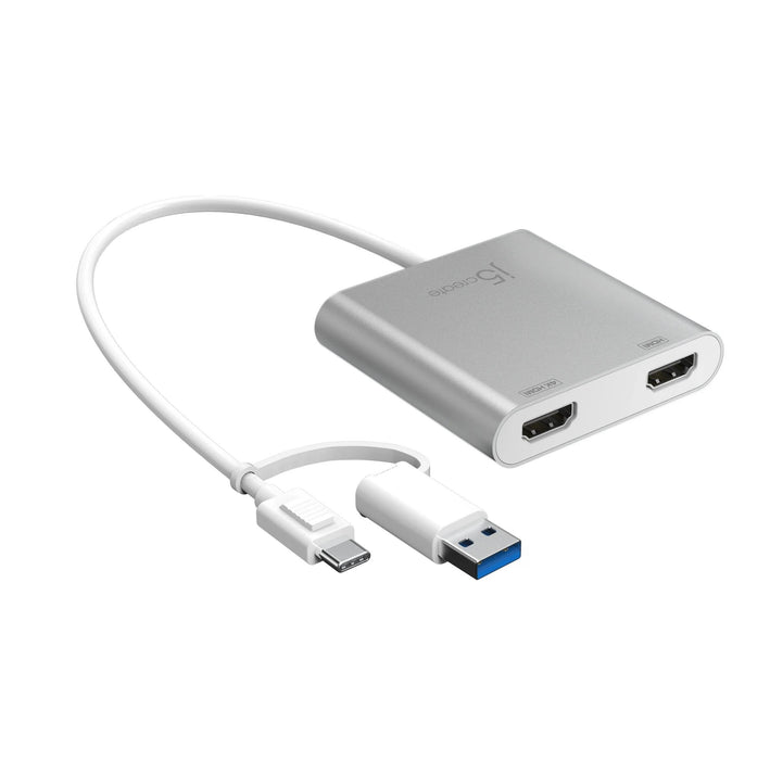 Adapter j5create JCA365, For 2 monitors, USB-C - 2 x HDMI