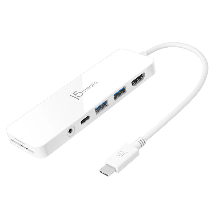 6-port hub j5create Mini Dock JCD373, USB, HDMI, SD, 3.5 mm jack