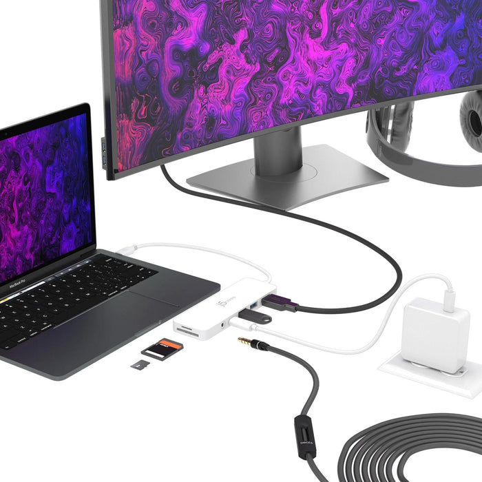 6-port hub j5create Mini Dock JCD373, USB, HDMI, SD, 3.5 mm jack