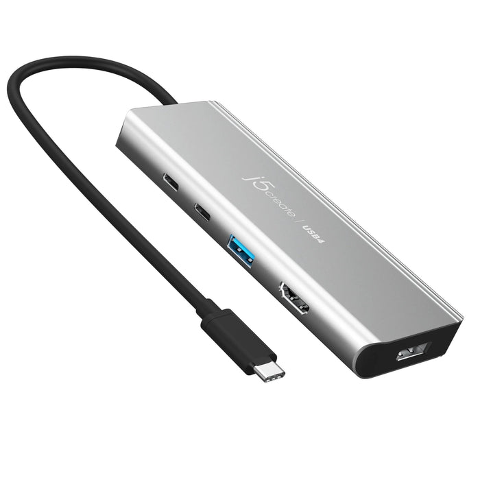 5-port hub j5create JCD401 USB4 Dual 4K Multi-port USB-C, 4K HDMI