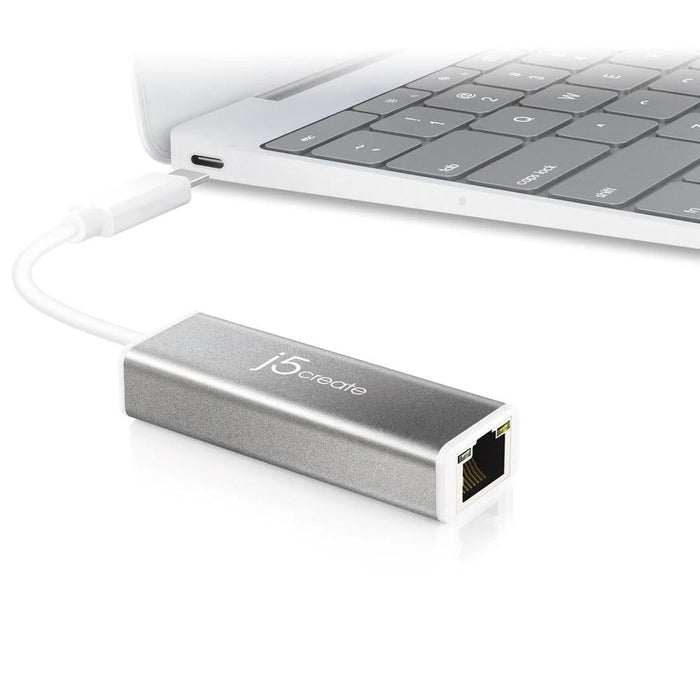 Network card j5Create JCE133G, Type USB-C 3.1 Gen1, Gigabit Ethernet, Gray